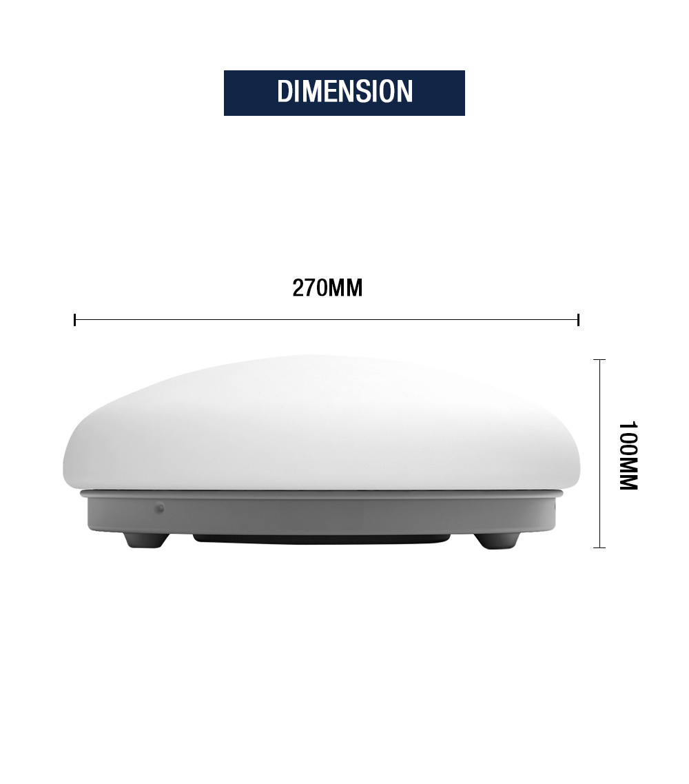 Flicker Free 22W Motion Detector Ceiling Light Fixture With Motion Sensor