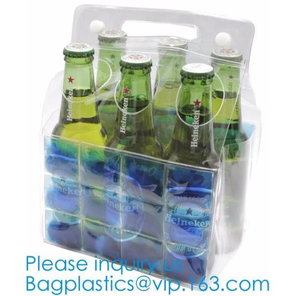 PVC Ice Bag, Wine Beer Gift Bags, Wine Bag, Drink Ice Bags, Portable Wine Bags Gel Ice Pack PVC Wine Cooler Bag With Han
