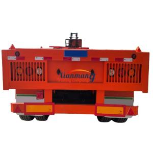 China Custom 3 Axles 4 Axles 40ft 48ft 53ft 60ft Shipping Container Flatbed Semi Trailer For Rwanda And Tanzania wholesale