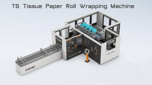 Quality Jumbo Roll 10min Toilet Tissue Making Machine , 200packs/Min Toilet Roll Maker for sale