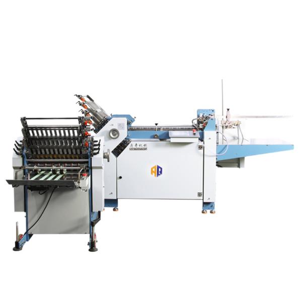 Cross Fold Automatic Paper Folding Machine 380V For Booklet Making