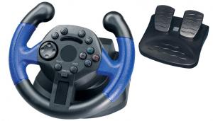 Mini Wired USB Video Game Steering Wheel for Direct-X / X-input