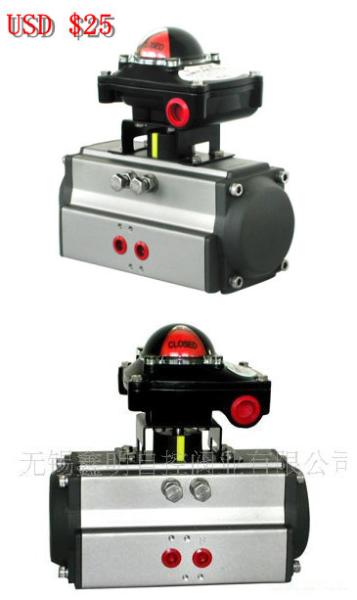 Quality AT series double action(DA) and spring return （SR) air rotary actuator with limit switch box for sale