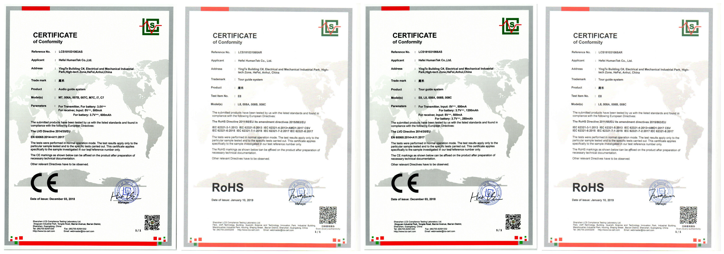 Tour Guide Rental Cabinet certificate picture