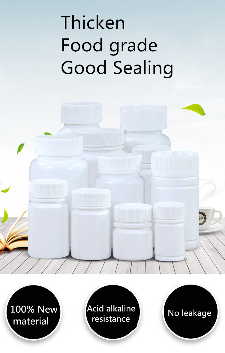 70ML Empty Medicine Pill Capsule Bottle With Lid for Medical Tablets and Capsules