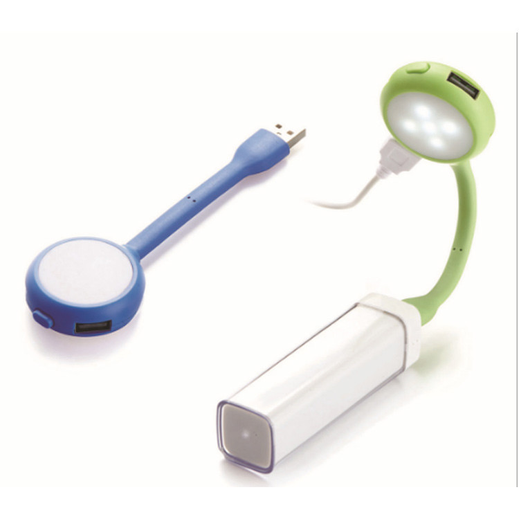 Curved At Any Angle 4 Port USB 2.0 HUB With LED Light