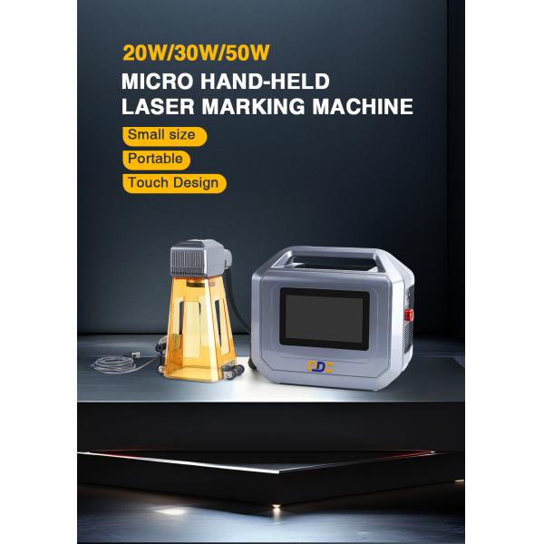 4.5kg Handheld Portable Mini Fiber Laser Marking Machine 20W 30W 50W