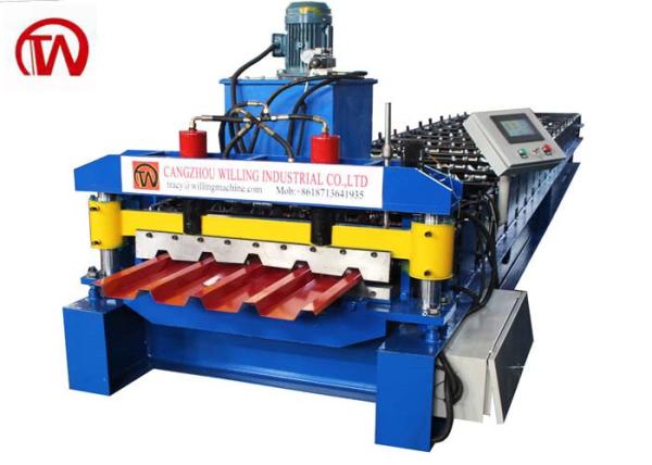 Quality IBR Roof Roll Forming Machine With 18 Stations Simple Structure No Pollution for sale