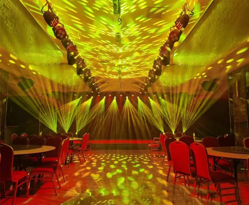 6PCS Stage Double Row Spider Effect Light for DJ Bar KTV Nightclub Disco 12 300W 80 95