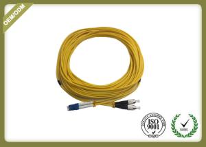 LC - FC Duplex Single Mode Fibre Patch Leads Jumper With PVC Jacket Low Insertion