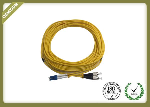 Quality LC - FC Duplex Single Mode Fibre Patch Leads Jumper With PVC Jacket Low Insertion for sale