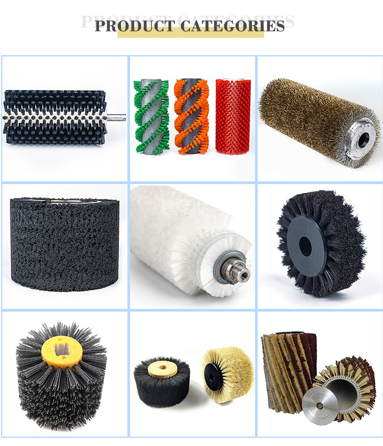 OEM SUS304 Industrial Roller Brush For Conveyor Belt Cleaning