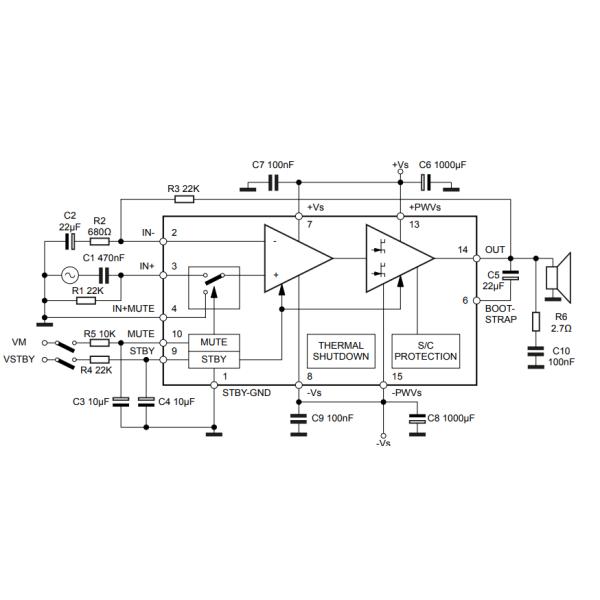 TDA7294V Amplifier Integrated Circuit IC Chip 100V 100W Dmos Audio Amplifier Speaker
