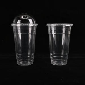 China Clear Biodegradable Plastic Cup Pla 12oz 16oz 20oz 100% Compostable PLA Cup wholesale