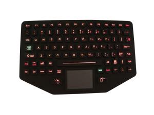 China Military Ruggedized Silicone Keyboard with Backlit Touchpad EMC Standard wholesale