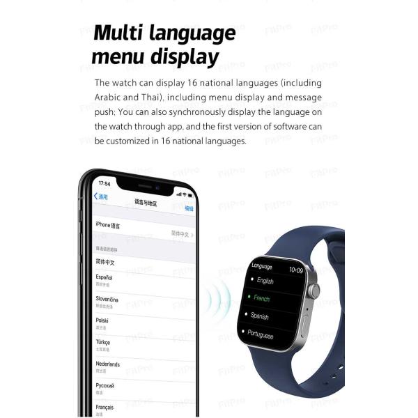 T500 Pro SIM Waterproof Android Watch Support Social APP Message Reminder