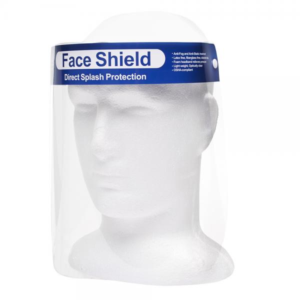 Quality Double Sided Anti Fog PET 32x22cm Clear Face Visor Particles Prevent Mist For Medical CE for sale