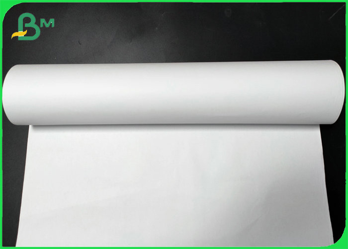 24inch 35inch White Uncoated Wide Format Paper Rolls For CAD Plotter Printing
