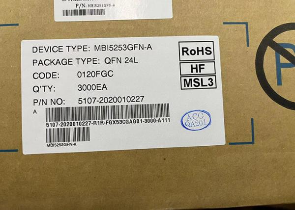 Quality 16 Channel MBI5253GFN-A PWM Constant Current LED Driver 24QFN Integrated Circuit Chip for sale