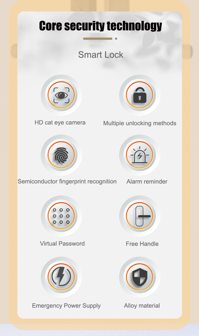 High Security S617MAX Tuya Wifi Peephole Smart Lock with Camera Password Fingerprint Password
