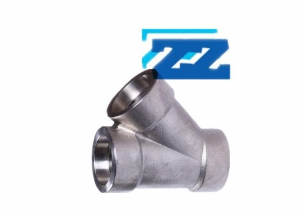 Quality Socket Weld Lateral Tee Pipe Fitting , 3 / 8 " ASTM A182 F91 Steel Pipe Fittings for sale
