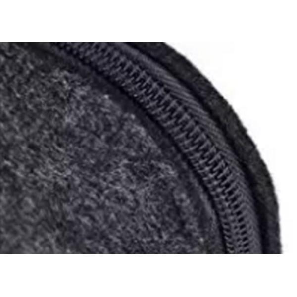 Dark Gray Felt Pencil Pouch Bag Round Shape Pencil Bags For Teens