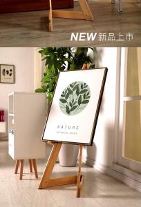 Wooden Easel Retail Poster Display Stand For Product Advertising Promotion