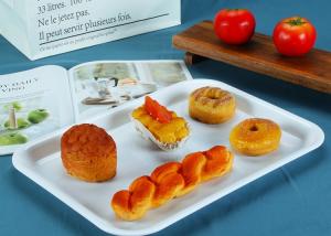 China Large Rectangular 100% Melamine Food Serving Tray 15.5&quot; wholesale