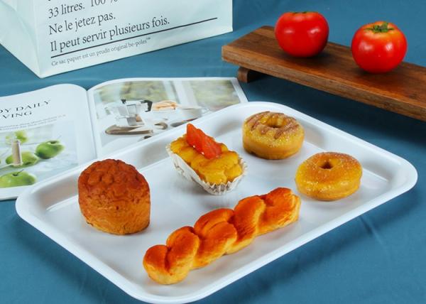 Quality Large Rectangular 100% Melamine Food Serving Tray 15.5" for sale