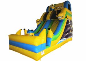 Hot sale digital printing inflatable the minions standard dry slide inflatable single dry slide