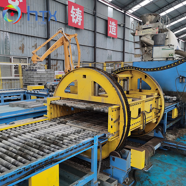 Concrete Block Retaining Wall Manufacturing Machine Concrete Wet Casting Supporting Production Line