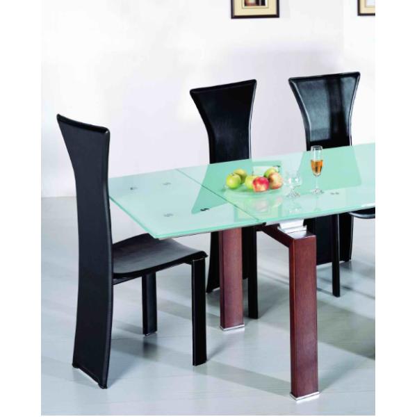White Contemporary Extendable Dining Table Modern Extension Dining Table 90cm Width For Home