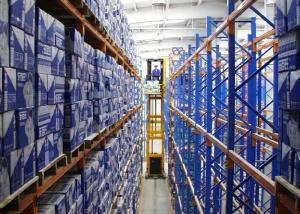 China Customized VNA Pallet Racking Unit , Narrow Aisle Racking For Warehouse wholesale