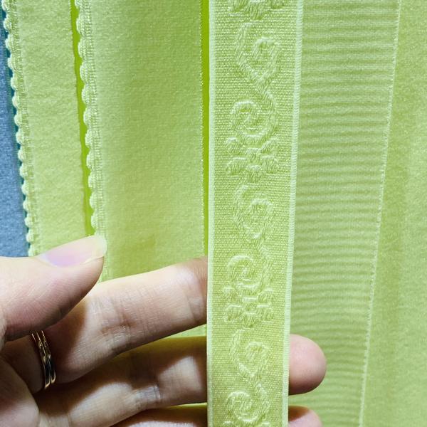 Custom webbing high quality brand logo polyester nylon jacquard elastic for clothing