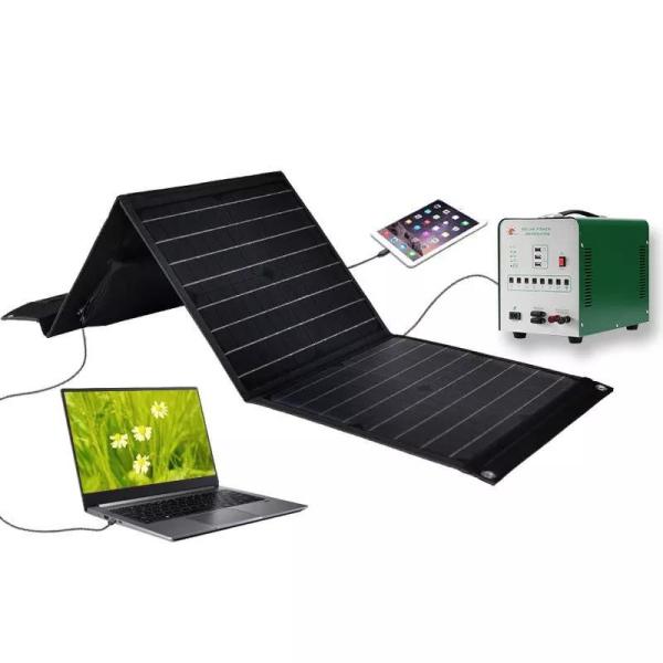 MWT Flexible Portable Output Solar Panel Folding Power Bank For Iphone