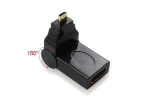 China factory wholesale 180 degree rotatable HDMI to Mini HDMI adapter/HDMI A TO HDMI D wholesale