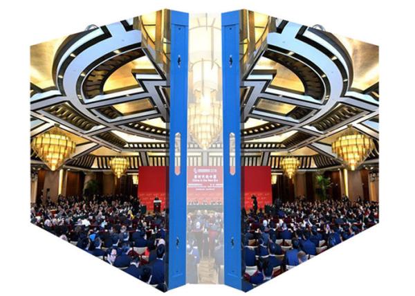 Quality P2 Indoor Fixed LED Display Screen / Led Video Screens with Steel Cabinet for sale
