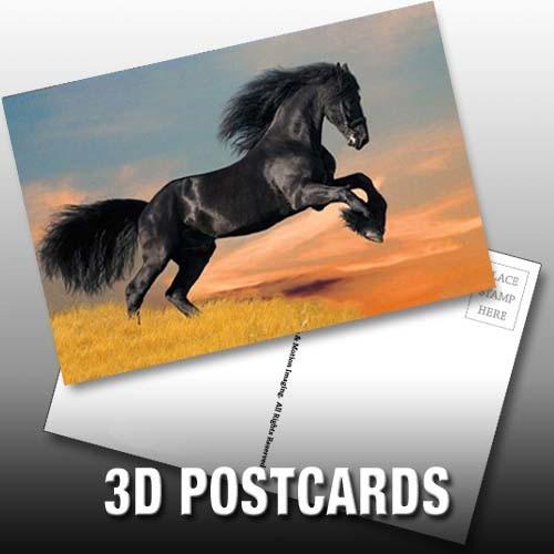 Quality Flip Effect 3D Lenticular Postcard Cute Puppies and Kittens Design for sale