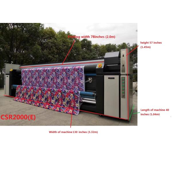 Table Cover Digital Fabric Printing Machine With Three Epson 4720 Print Heads