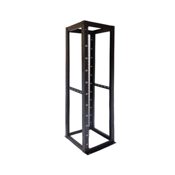 Mountable 4 Post Open Frame Rack , Heat Rejection Wall Mount Data Rack