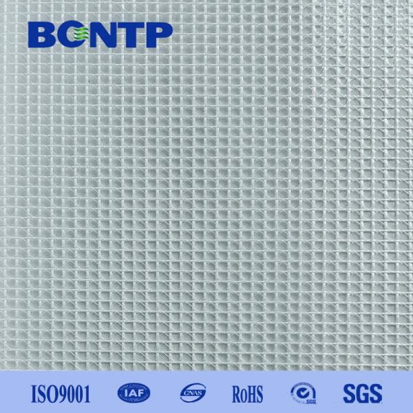 Quality PVC Transparent Mesh Fabric Flame Retardant Tarpaulin Roll, 0.9-3.2m Width for sale