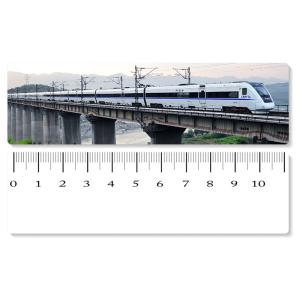 Eco - Friendly Custom Printed Plastic Rulers / 3D Printing Service With Railway Pattern
