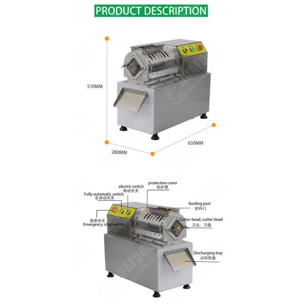 SUS304 Multifunction Vegetable Cutting Machine Potato Crinkle Cutter Crinkle Cut Fries Cutter