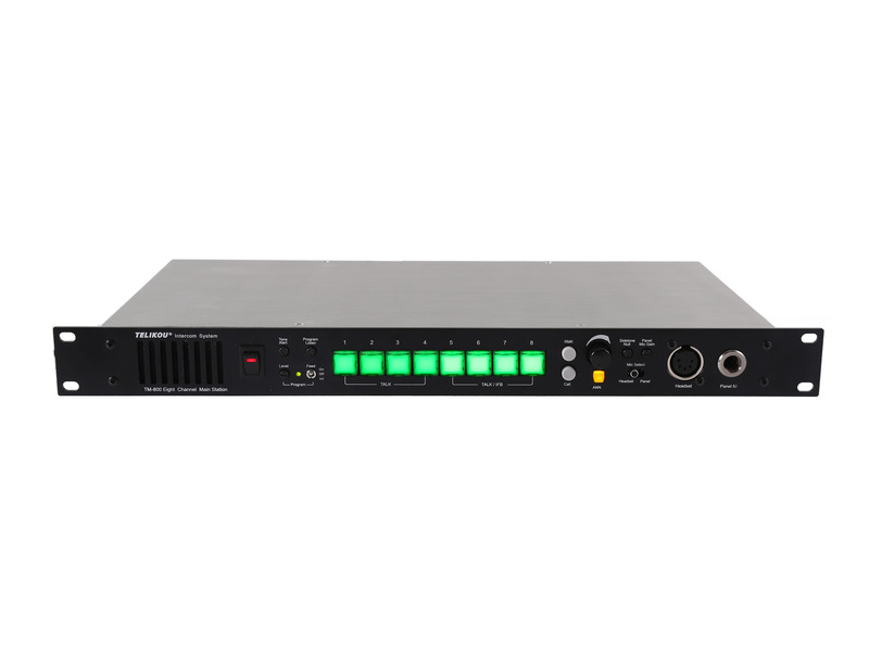 TELIKOUTM-800 Eight channel wired master station for broadcast intercom system studio room ,live streaming cheap intercom system
