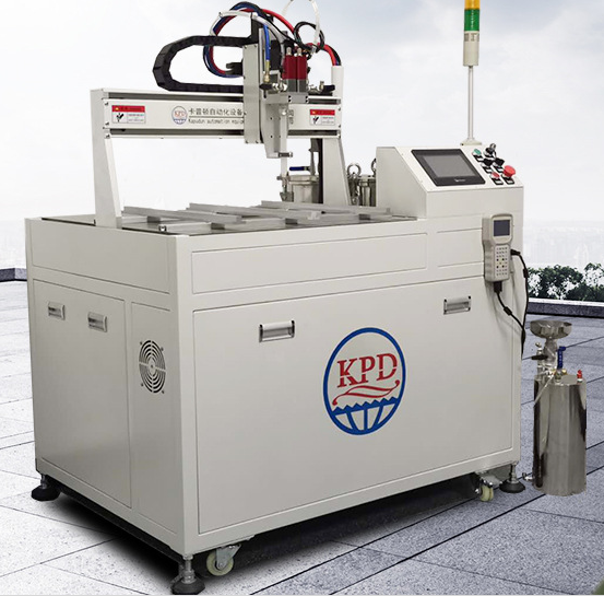 Capacitor Potting Machine with 2 Component PU Resin Epoxy Dispenser