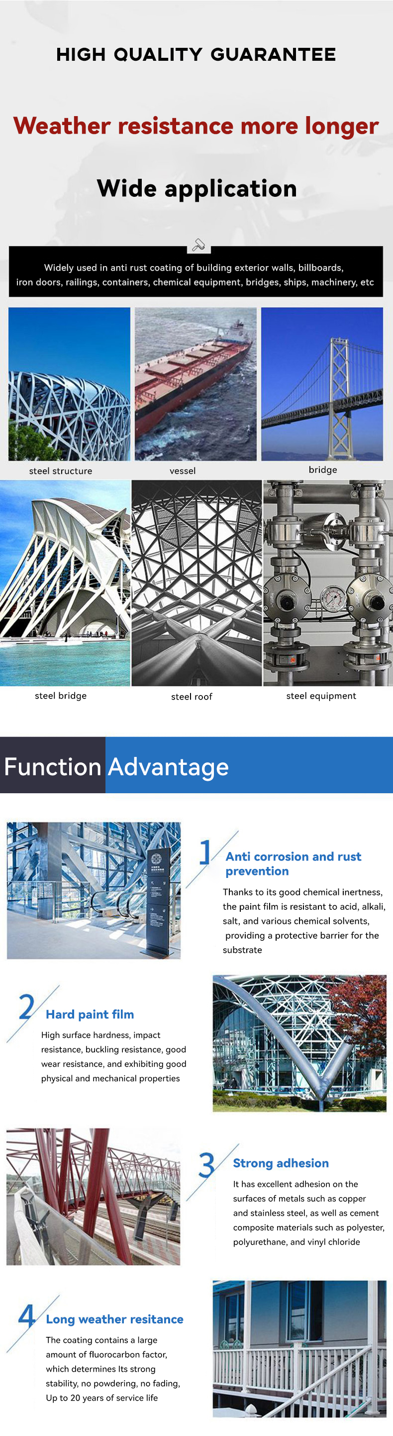 Iron Red Steel Structure Suffering Try High Chlorinated Polyethylene Iron-red Primer