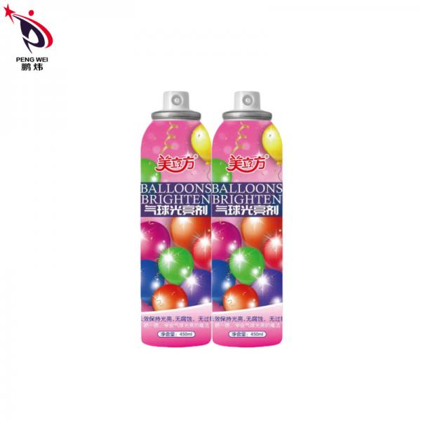 Quality 100g Tinplate Balloon Shine Spray Brightener Nontoxic Durable for sale