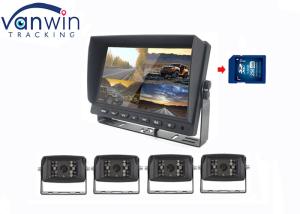 China 7 Inch 4ch Car Screen And Rear View Camera LCD Display Recorder For Truck RV wholesale