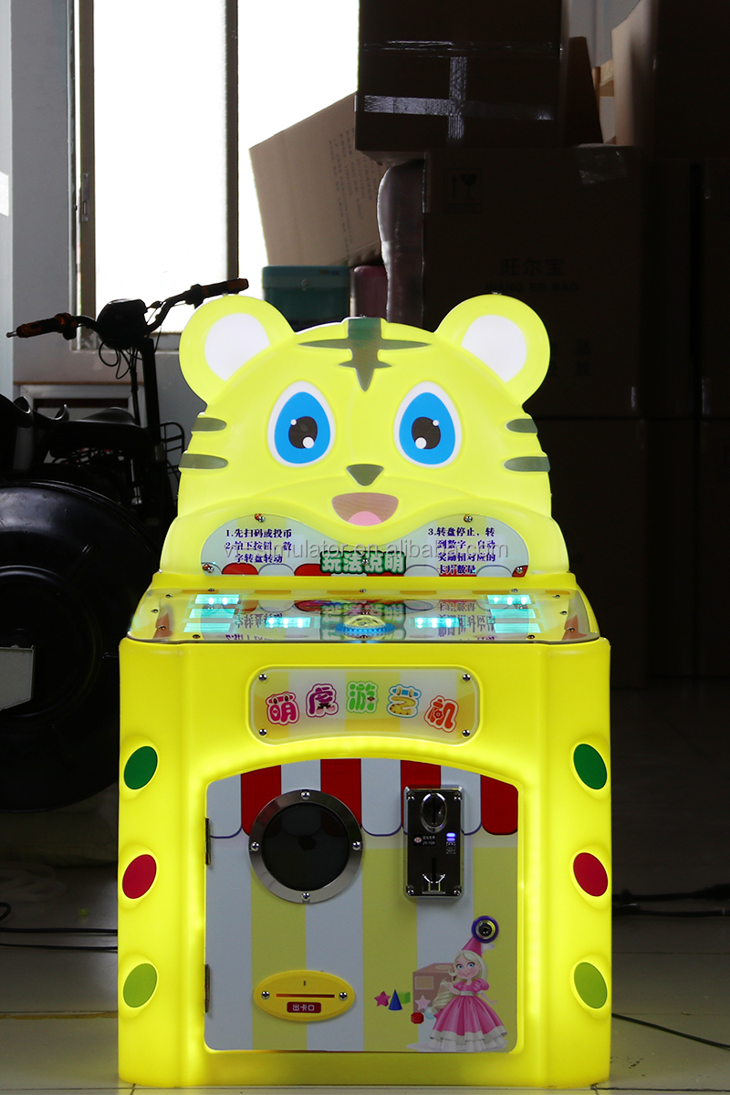 Factory price coin arcade cute tiger hitting machine playing cards game machine for children happy fun