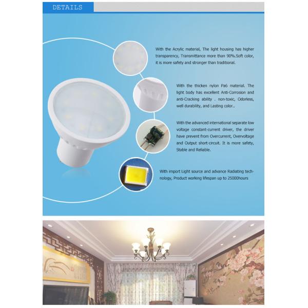 LED gu10 5w spotlight SMD 2835 led lamp factory
